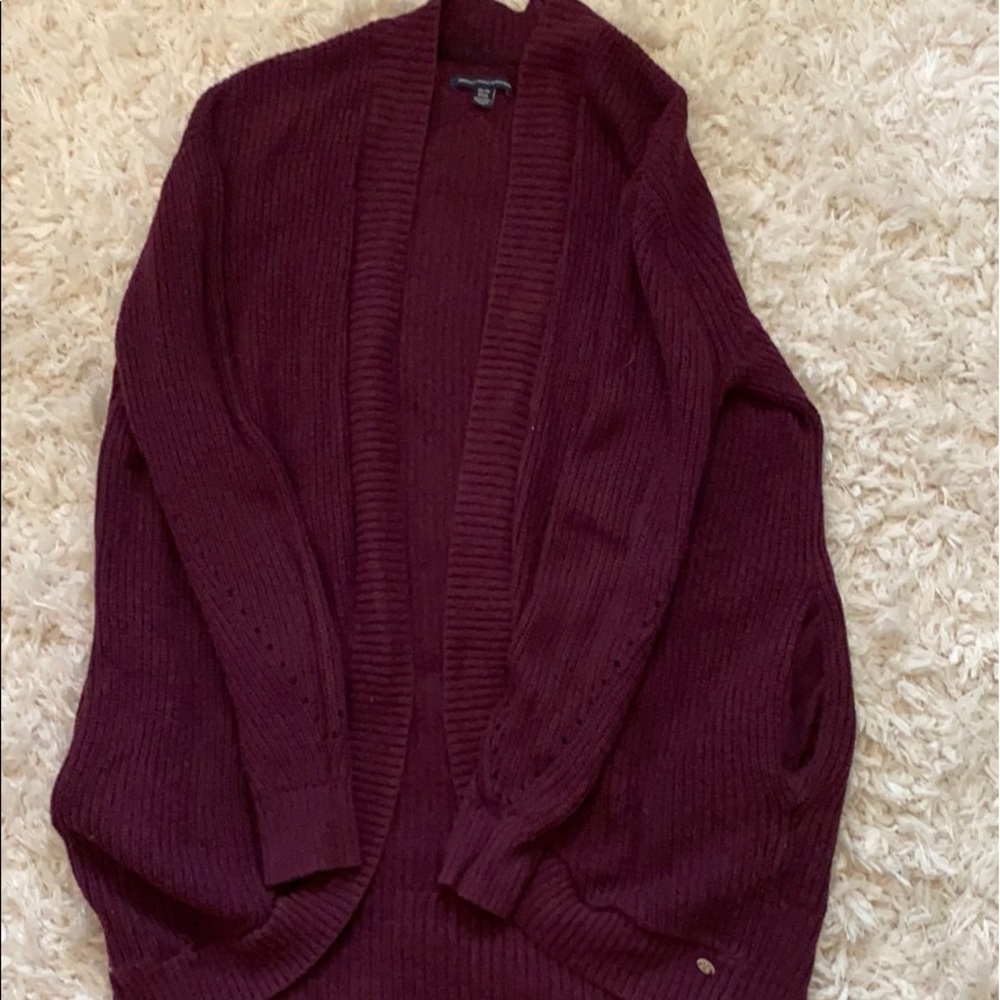 American Eagle Maroon Cardigan